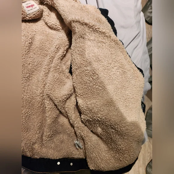 Men's XXL Wrangler Sherpa Denim Jean Jacket - Picture 8 of 10